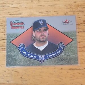 2002 Fleer/Skybox Int'l LP Fleer Traditions Diamond Tributes MIKE PIAZZA